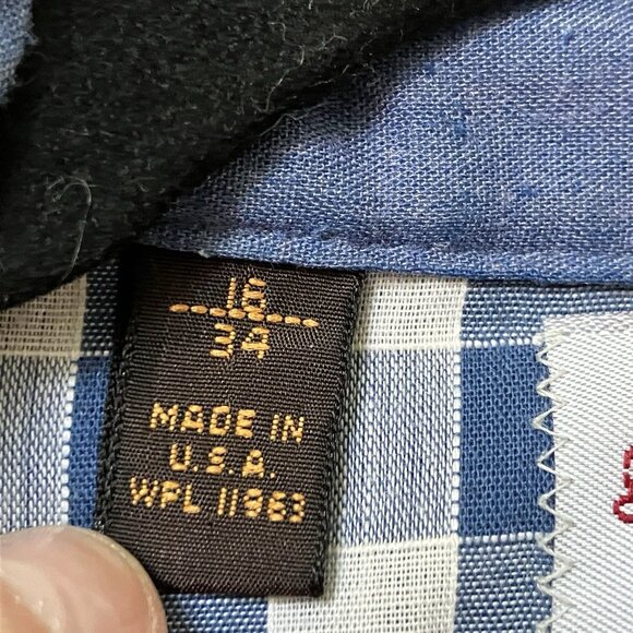 Vintage Kenny Rogers Western Collection by Karman Gingham Pearl Snap Roper Shirt - Picture 3 of 7